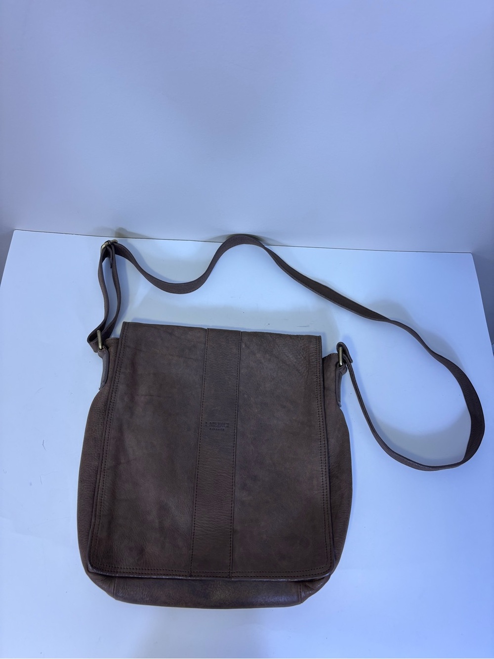 I Medici Made In Italy Brown Leather Crossbody Messenger Bag